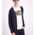 Lindbergh Cardigan | Navy Mel
