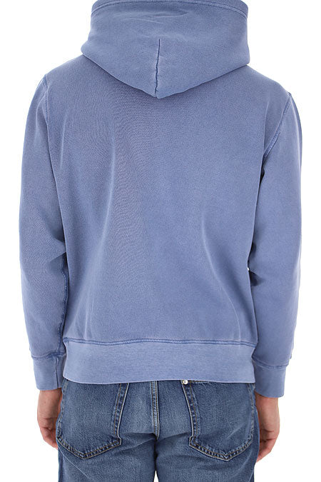 Ralph Lauren Garment Dyed Popover Hoodie | Carson Blue