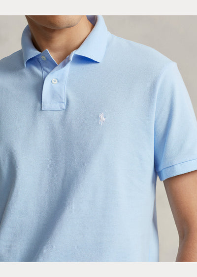 Ralph Lauren Custom Slim Fit Mesh Polo Shirt | Elite Blue