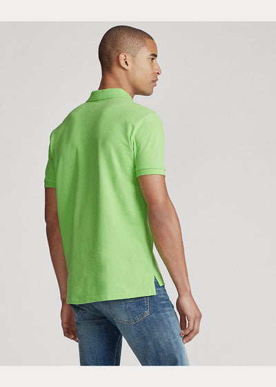 Ralph Lauren Custom Slim Fit Mesh Polo Shirt | Kiwi Lime