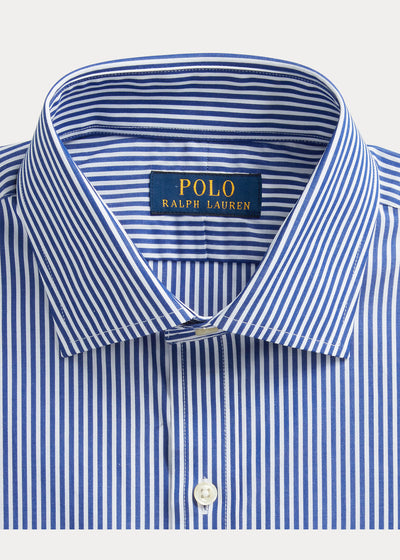 Ralph Lauren Regent Slim Fit Striped Poplin Shirt | Royal/White