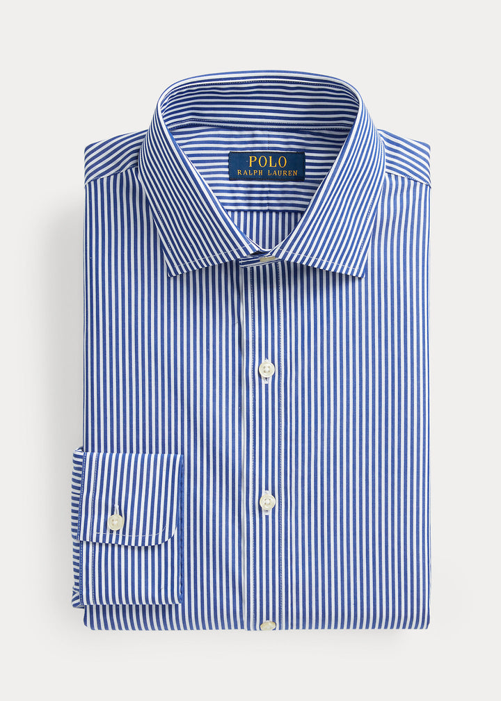 Ralph Lauren Regent Slim Fit Striped Poplin Shirt | Royal/White