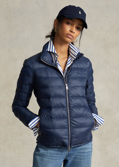 Ralph Lauren Packable Quilted Taffeta Jacket | Navy