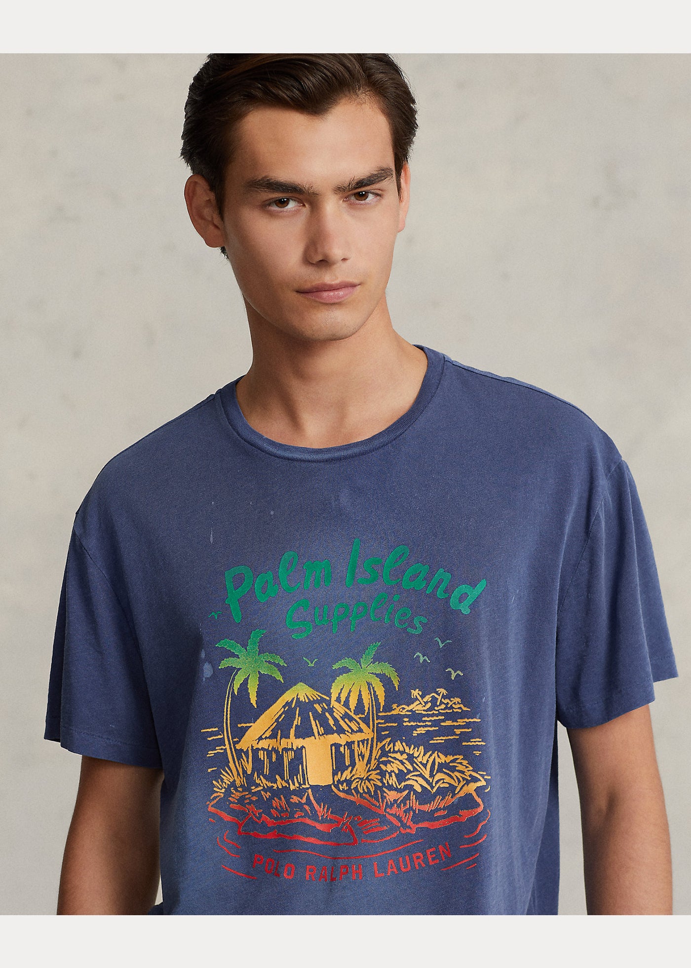 Ralph Lauren Classic Fit Slub Jersey Graphic T-Shirt | Old Royal